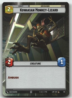 Kowakian Monkey-Lizard (Hyperspace) Common Legends of the Force 521 NM