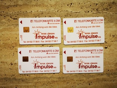 K 344 - 347 / 92 - PETER JÜRGEN IMPULSE KG - je 6 DM - VOLL+TOP
