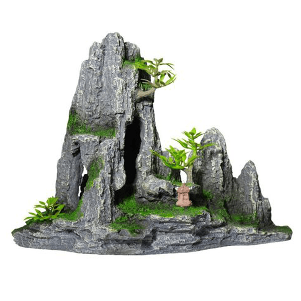 Aqua One Grey Scenic Landscape Rock Formation - Medium Aquarium Ornament