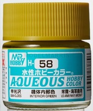 Gunze H-058 Aqueous Hobby Colors Interior Green - 10ml