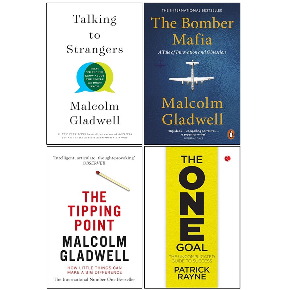 Talking to Strangers HB,Bomber Mafia,Tipping Point, ONE GOAL 4 Books Set