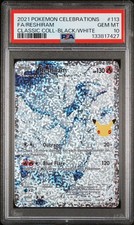 Pokemon Celebrations Reshiram 113/114 Classic Collection Holo Black White PSA 10