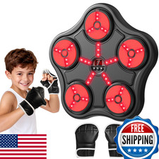 Scvcid Smart Boxing Machine Toy for Kids 3-12, Wall-Mounted Bluetooth Punch Bag