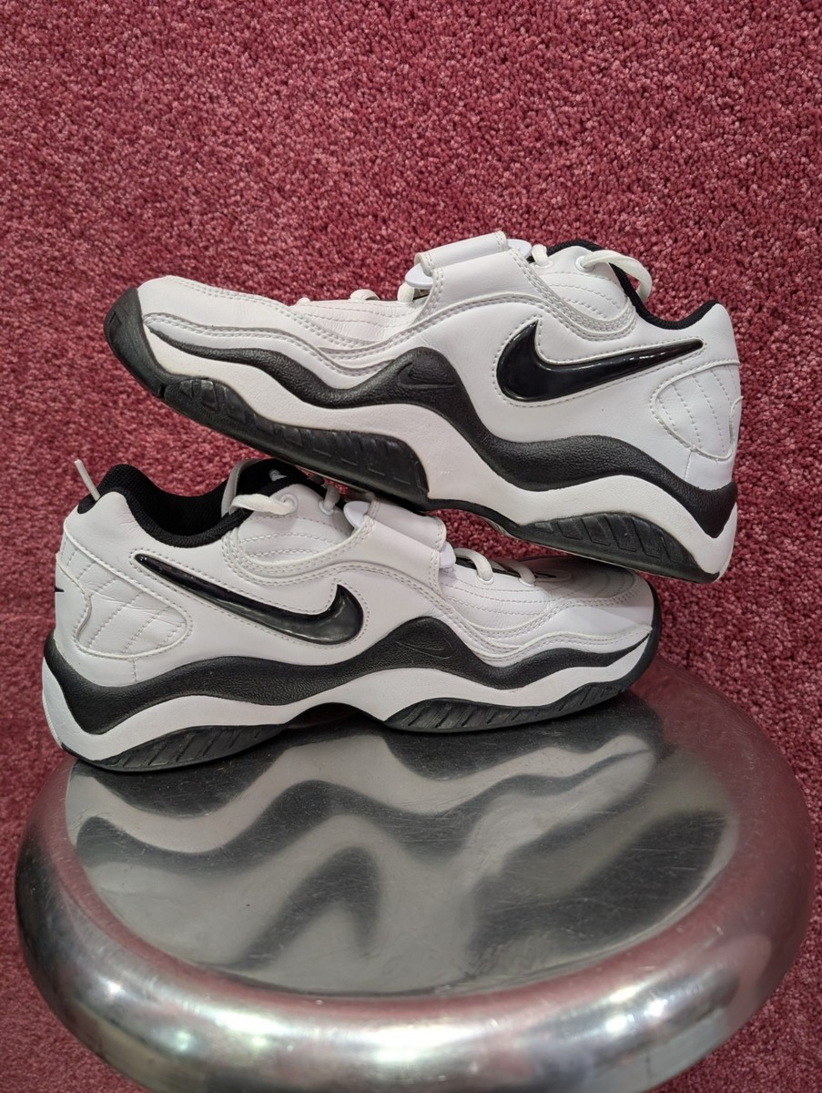 Vintage 90s Nike Zoom Air White And Black Deadstock Size 9.5