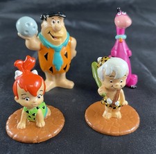 Applause Pebbles Bam-bam Dino Fred PVC figures Flintstones Hanna Barbera 1990
