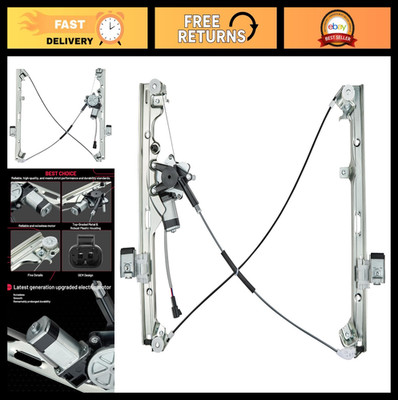 Power Window Regulator with Motor Front Left for Chevy Silverado, Tahoe, GMC Yuk