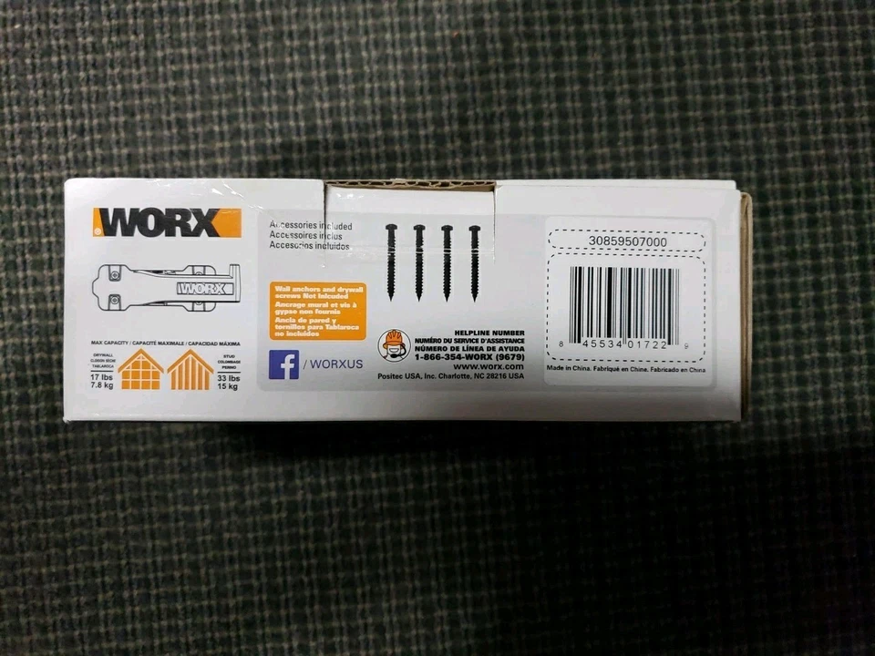 Worx Wall Mount, Support Mural For Worx Leaf Blower Or Hedge Trimmer - Image 4 of 4