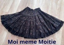 Moi meme Moitie Rose Lace Spiral Tulle Skirt Early Genuine Item Waist : 24.4 in