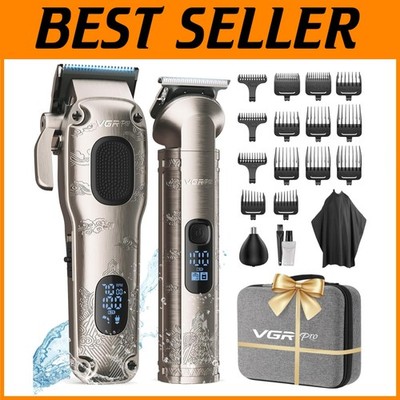 Professional Cordless Hair Clippers Set