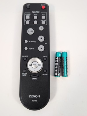 Genuine Denon RC-1083 CD Player Audio System Remote Control  Tested Working OEM
