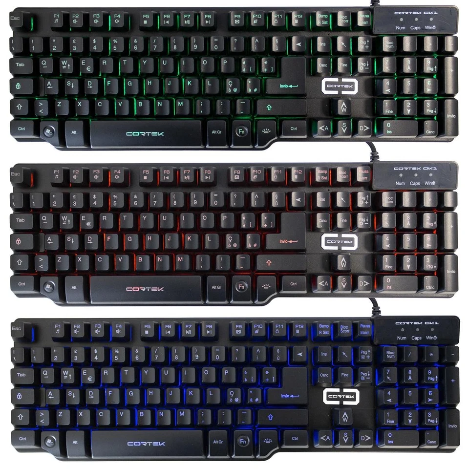 Gaming Optical Mouse And Keyboard Kit Ita Multimedia 7200DPI RGB Ergonomic - Image 2 of 4