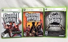Xbox 360 Guitar Hero II III Legends Of Rock Metallica 3 Game Lot CIB VGC TESTED