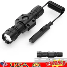 High Lumen Tactical Flashlight Remote Switch Waterproof Lightweight M Lock Mount