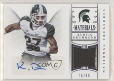 2015 Panini National Treasures College /99 Kurtis Drummond #66 Rookie Auto RC