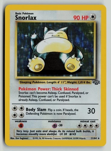 Snorlax (11) - Jungle (JU) 11/64 Pokemon