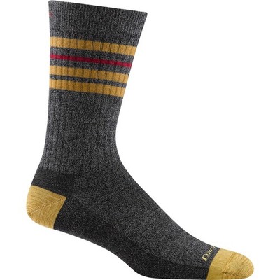 USA Darn Tough 6069 Charcoal Men's Letterman Crew Lightweight Lifestyle Sock