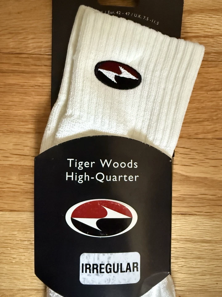 Calcetines de golf vintage Nike Tiger Woods High Quarter Augusta Masters años 90 nuevos Foto 2 de 4