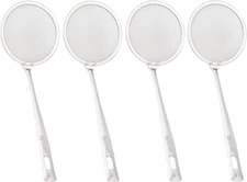 Colador de malla fina, paquete de 4 cucharas espumadoras de acero inoxidable.