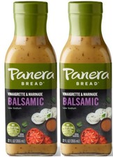 Aderezo y adobo para ensaladas de viniagrette balsámico Panera Bread, 12 oz (2 botellas)