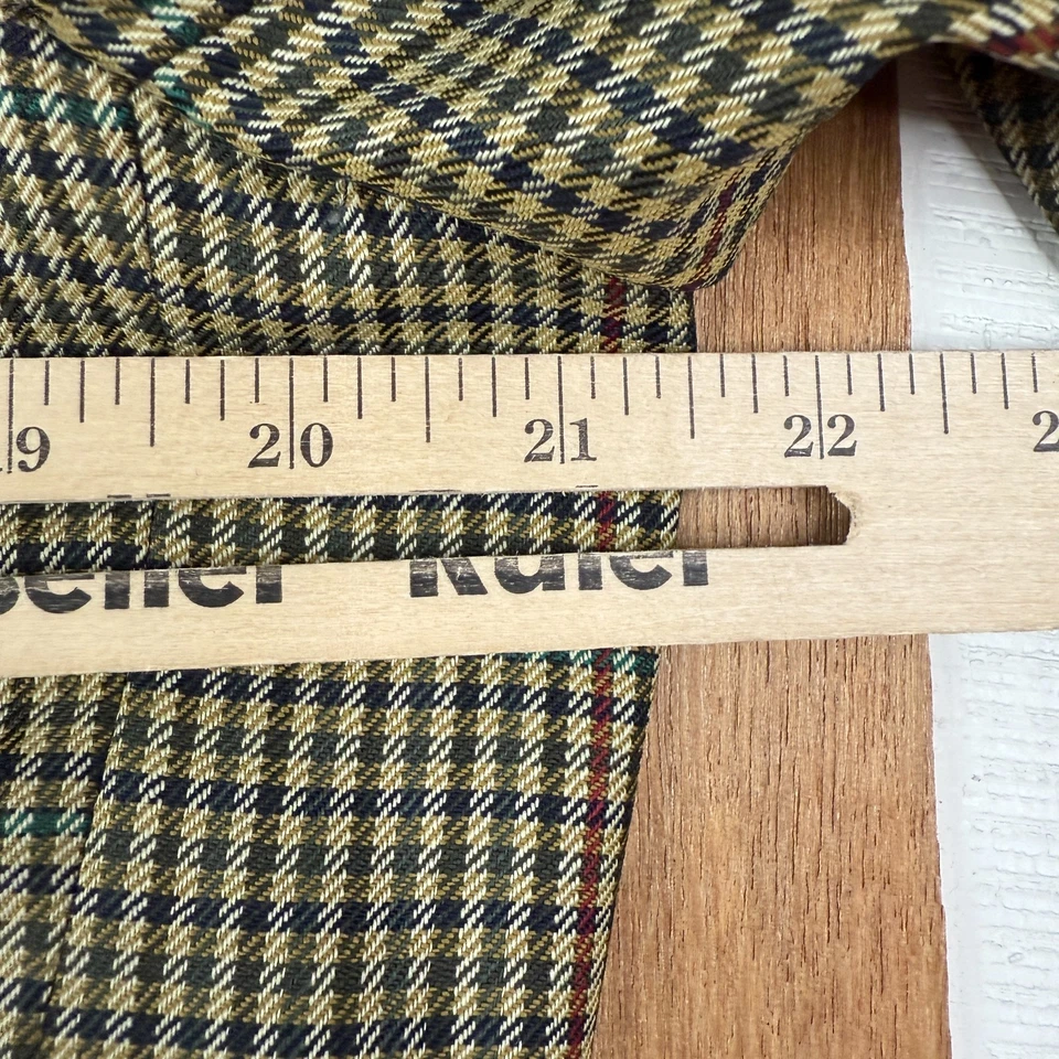 VINTAGE Hugo Boss Jacket Mens 40S 3 Button Brown Checkered Wool Sport Coat 90s - Image 3 of 4