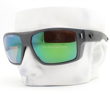 Costa Del Mar Diego Sunglasses Matte Gray Polarized Green Glass 580G with Case