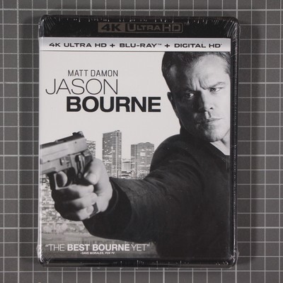 Jason Bourne (Ultra HD, 2016) Sealed Blu-Ray