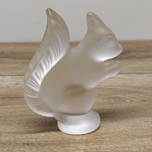 Cristal de Sevres Crystal Satin Frosted Squirrel Figurine Signed Artist France - Picture 4 of 9