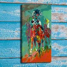 LeRoy Neiman Secretariat II Oil Painting Art Print Canvas Home Wall Decor 20x40