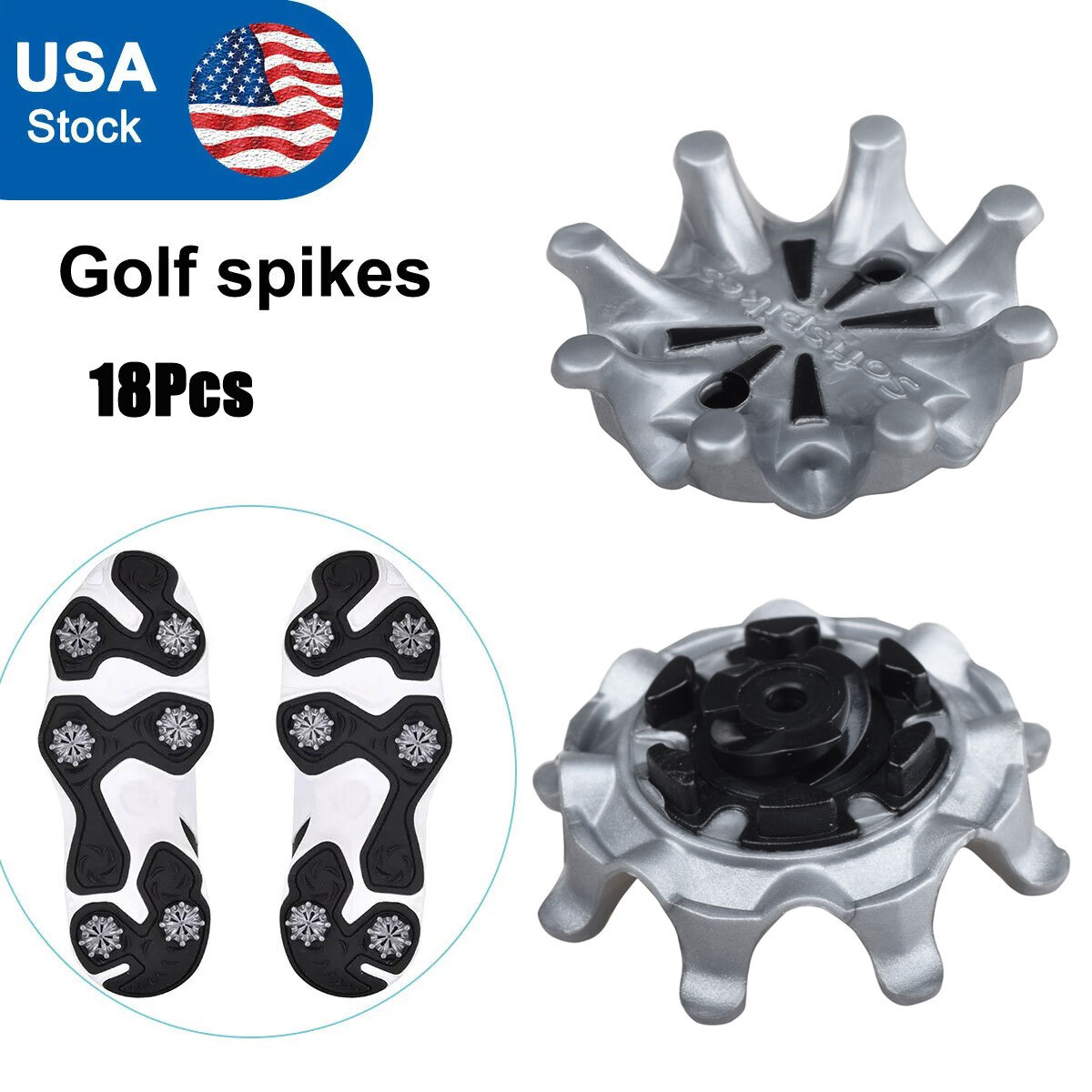 18Pcs Footjoy Replacement Soft Fast Twist 3.0 Studs Tri-Lok Golf