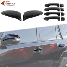 Carbon Fiber Door Handles & Side Mirror Covers Kit for 2017+ 4Runner Accessories