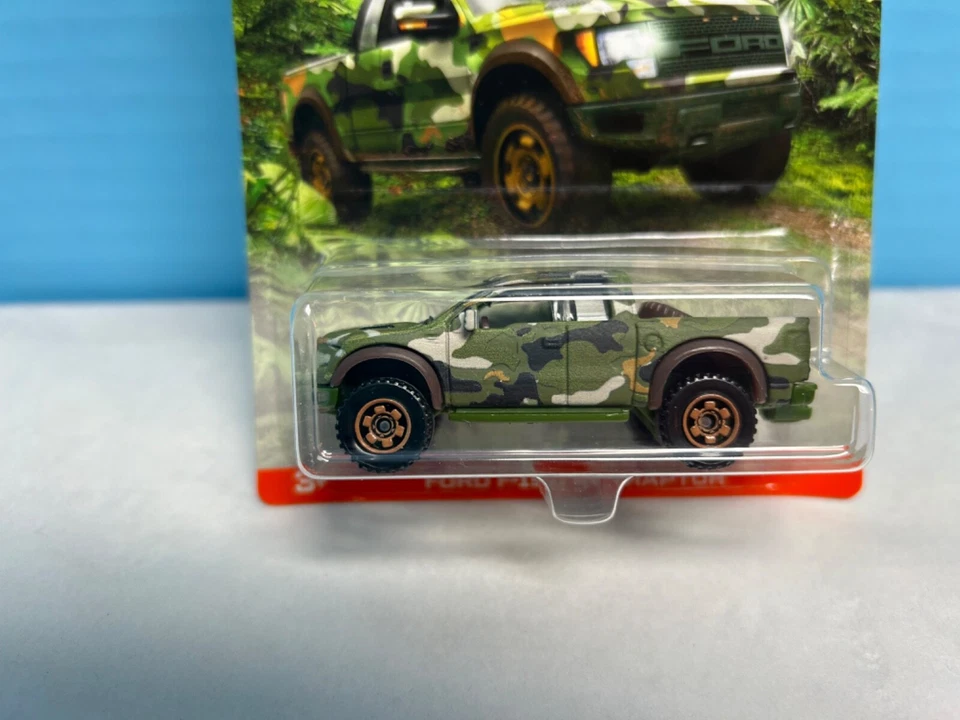 Matchbox Ford F-150 SVT Raptor Camouflage 1/64 Scale Truck - Image 2 of 4