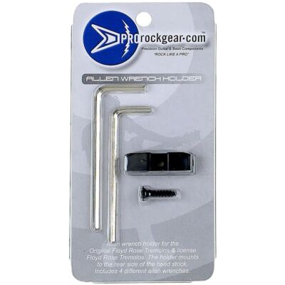 ProRockGear RGAWH20S Floyd Rose Inbusschlüssel-Halter für Gitarre, Satinschwarz