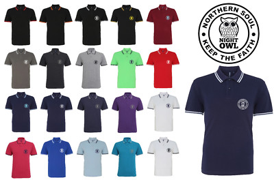 EBUK Northern Soul Keep The Faith Casual Mod Mens Premium Polo Shirt Unofficial