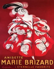 ANISETTE MARIE BRIZARD FRENCH LIQUEUR CAPPIELLO VINTAGE POSTER REPRO FREE S/H