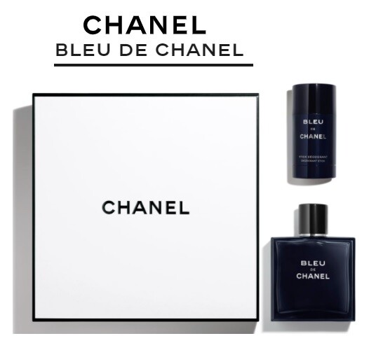 特価 Bleu de Chanel Eau de Toilette 150ml Bleu De Chanel Set (5 oz / 150 ml Eau De Toilette + Deo) NEW