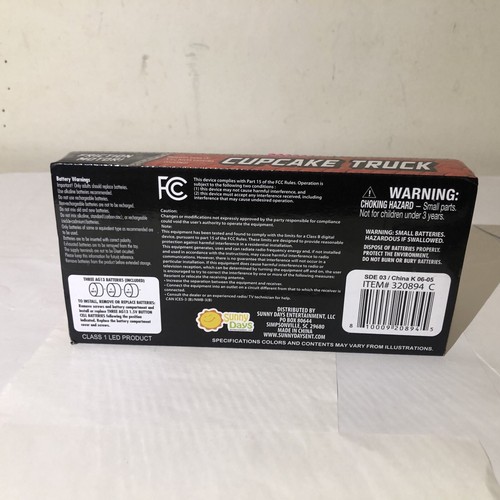 Maxx Action Cup Cake Truck Friction Motor Rubber Tires Lights and Sound NEW - Picture 5 of 7
