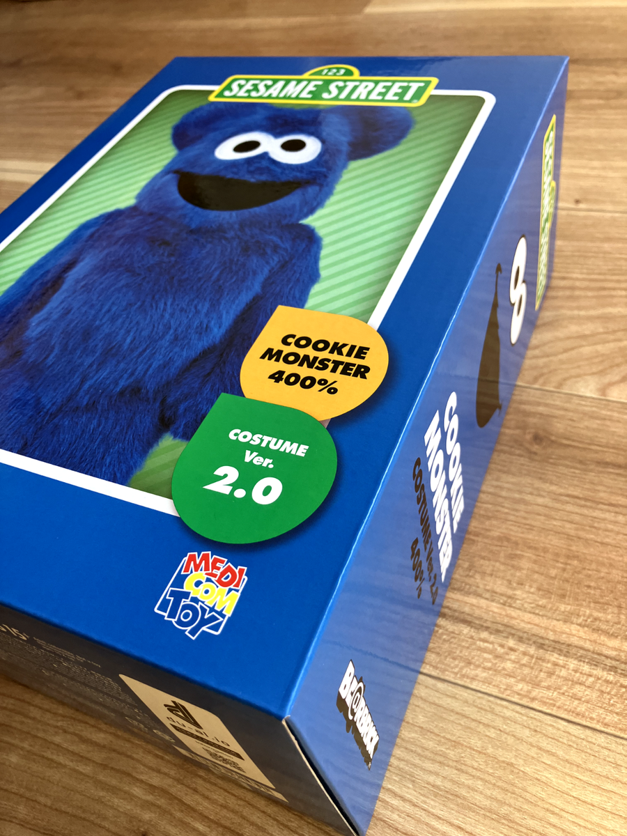 MEDICOM TOY BE@RBRICK COOKIE MONSTER COSTUME Ver.2.0 400 MEDICOM TOY BE@RBRICK COOKIE MONSTER COSTUME Ver.2.0 400