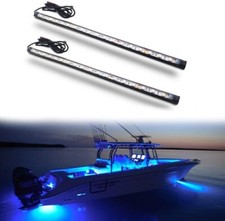 Boaton Marine Boat Navigation 18pcs LED Lights Strips Pair Blue Night Fishing No