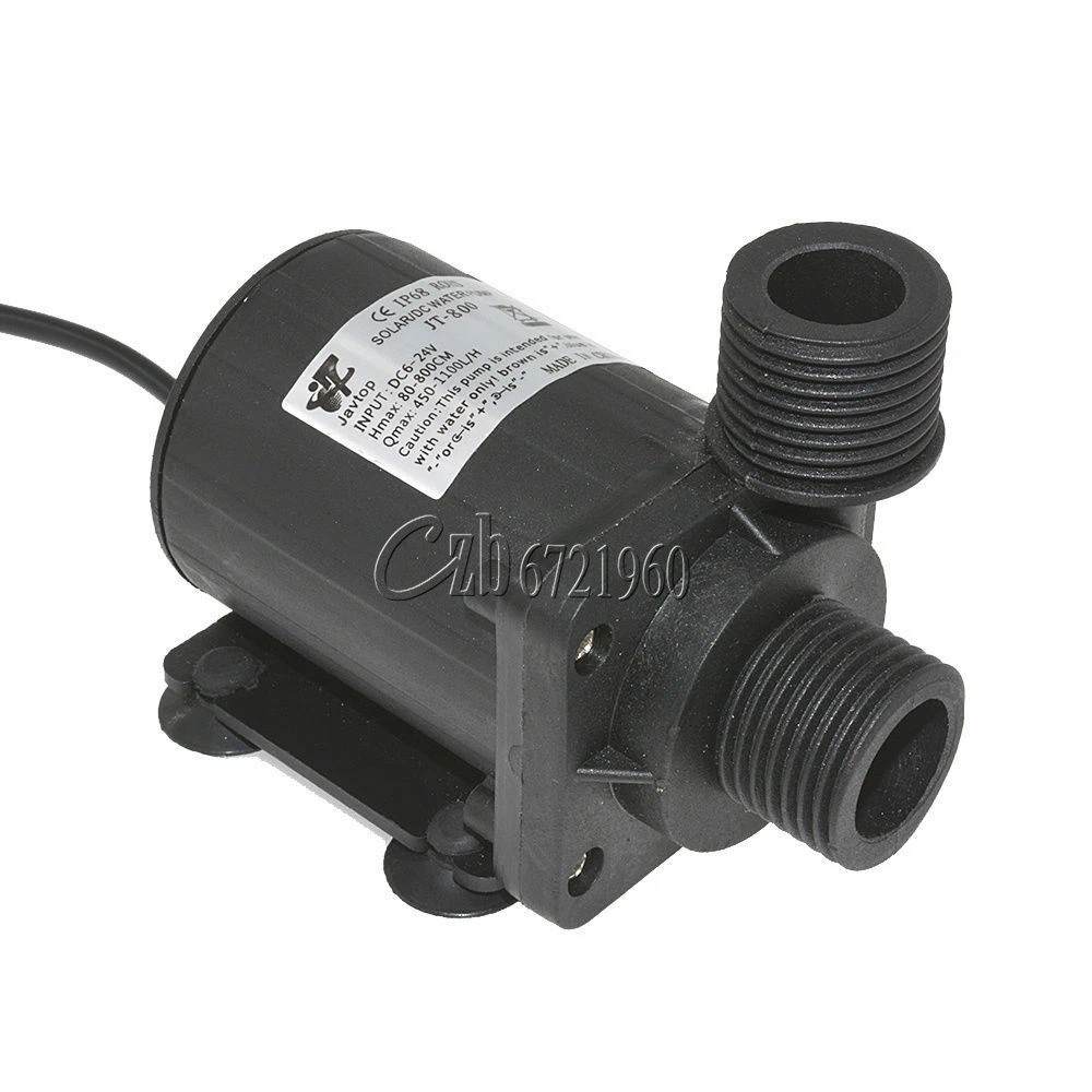 800L/H DC 12V 24V Hot Water Circulation Pump Solar Water Pump Brushless  Motor | eBay
