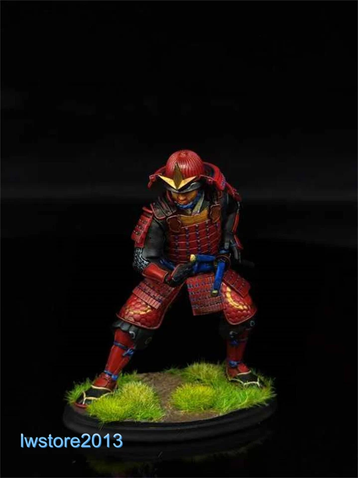 1/32 54mm Japanese Samurai Man Resin Miniatures Figures Figurines Model Toys - Image 3 of 4