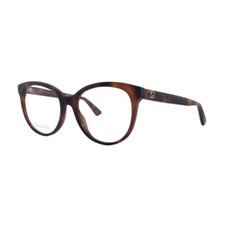 Gucci GG0329O Havana Brown Eyeglasses Frames 53mm 18mm 145mm - 002