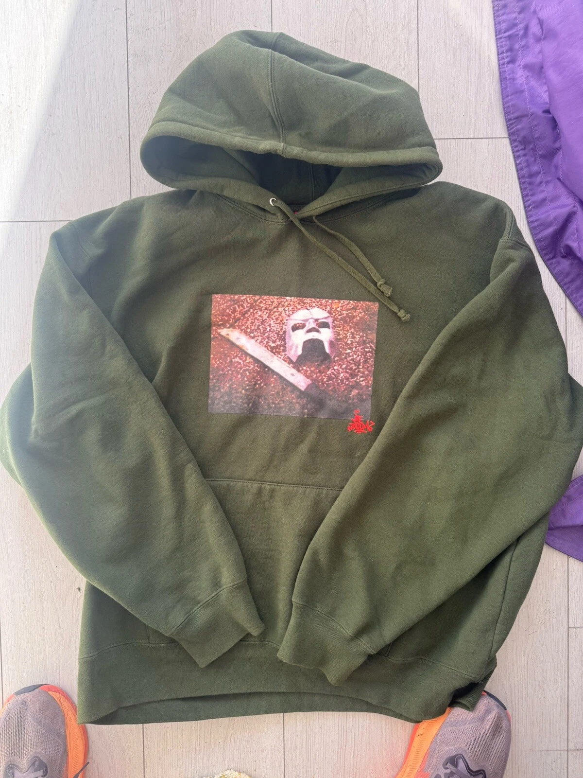 Sweat à capuche Supreme MF DOOM Dark Olive XL