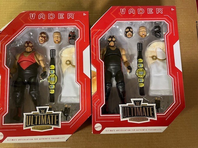 Mattel WWE Ultimate Lot Of 2 Vader Regular & Variant New Sealed