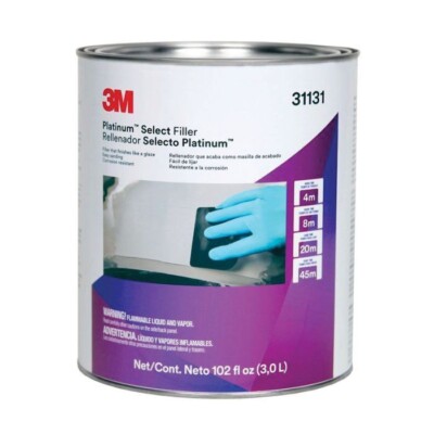 3 Liter 3M Platinum Select Lightweight Body Filler 31131 - Auto Collision Repair