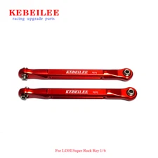 KEBEILEE CNC Aluminum7075# Front Steering Tie Rods for LOSI Super Rock Rey 1:6