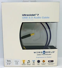 WireWorld Ultraviolet 7 USB digital audio 1 meter A to B