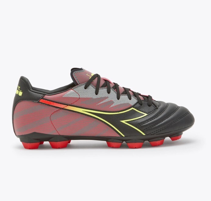 Diadora Brasil Elite Veloce R LPU Black Fluo Yellow Size