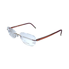 Silhouette 6695 40 6055 7642 Titanium Brown Rimless Eyeglasses Frames 51-17 135