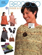 Berroco Knitting  Crochet Pattern Book 232 Inside  Out - Throws Ponchos More