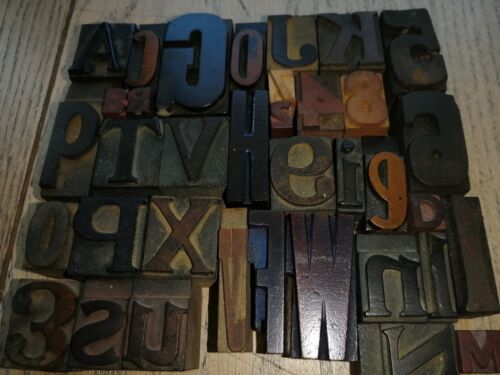 Caratteri Tipografici Alfabeto in legno - Foto 1 di 6